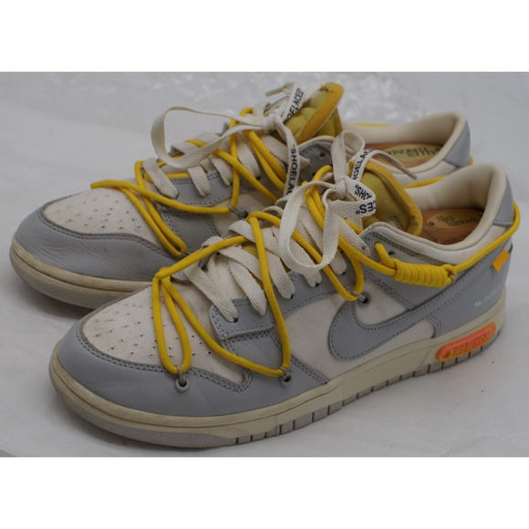 Size 10 - Nike Dunk Low x Off-White Lot 29 of 50 Sail/Neutral Gray - DM1602-103 main image 11